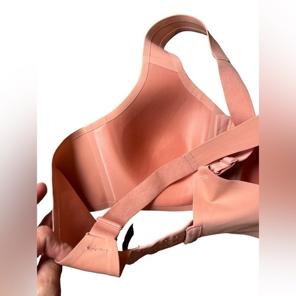 Knix Catalyst Zip Front Sports Bra in Pink Ginger-Size 2 - Picture 6 of 6